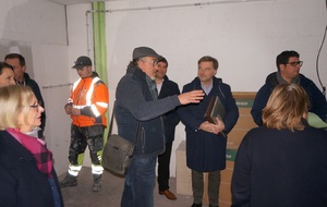 Visite de Hubert de Jenlis, Maire d'Amiens